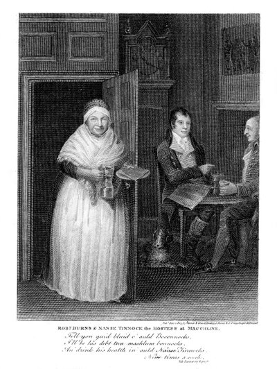 Robert Burns 1759-1796, poeta escocês, 1805 de Unbekannt