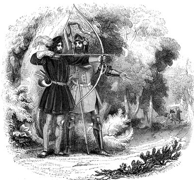 Robin Hood, lendário herói popular inglês e fora da lei e campeão dos pobres, início do século XIX de Unbekannt