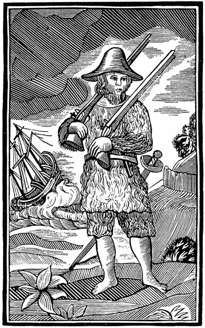 Robinson Crusoe, corte de chapbook, século XVIII 1964 de Unbekannt