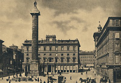 Roma - Praça e Coluna de Marco Aurélio, 1910 de Unbekannt