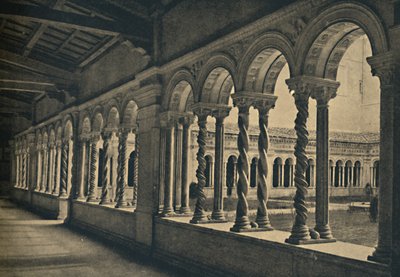 Roma - São Paulo sem Muros - Claustro do Mosteiro dos Monges Beneditinos. Trabalho do de Unbekannt