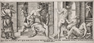 Caridade romana, 1500s. de Unbekannt