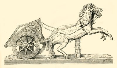 Carro de corrida romano, 1890. de Unbekannt