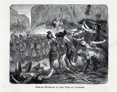 Romanos humilhados na passagem do Caudium, 1882 de Unbekannt