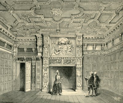 Sala em Sir Paul Pindars House, c1872. de Unbekannt