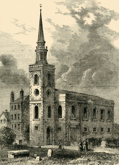 Igreja de Rotherhithe, 1750, c1878. de Unbekannt