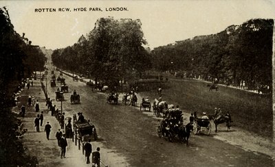 Fileira podre, Hyde Park, Londres, final do século XIX-início do século XX. de Unbekannt