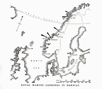 Desembarques da Royal Marine na Noruega, Segunda Guerra Mundial, 1940 1944. de Unbekannt