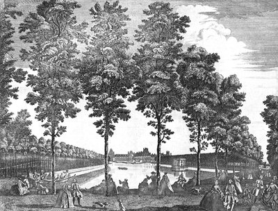 Palácio Real de Fontainebleau, França, 1750 de Unbekannt