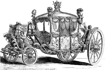 Royal gold state coach, século XIX de Unbekannt
