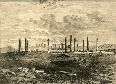 Ruínas em Persépolis, 1890. de Unbekannt