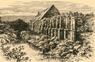 Ruínas do celeiro, Abbotsbury Abbey, 1898. de Unbekannt