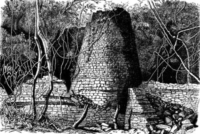 Ruínas do Grande Zimbábue, África, 1892 de Unbekannt