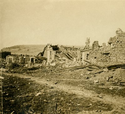 Ruínas de Les Éparges, norte da França, c1914-c1918. de Unbekannt