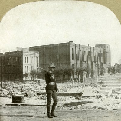 Ruínas da Igreja Católica St. Ignatios, 1906. de Unbekannt