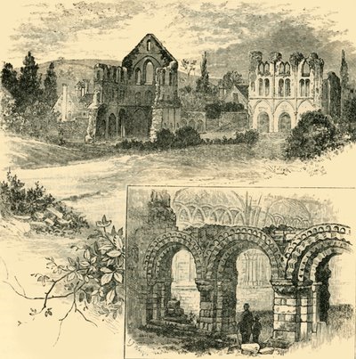 Ruínas do Priorado de Wenlock, 1898. de Unbekannt