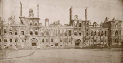 Ruínas do Hotel de Ville, Paris, maio de 1871 de Unbekannt