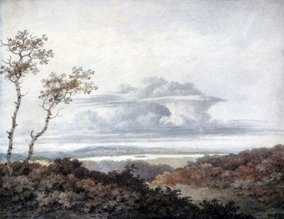 Estudo da paisagem rural e das nuvens por Luke Howard, março de 1849 de Unbekannt