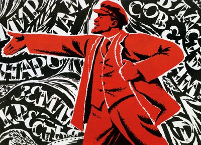 Cartaz do Partido Comunista Russo, século XX de Unbekannt