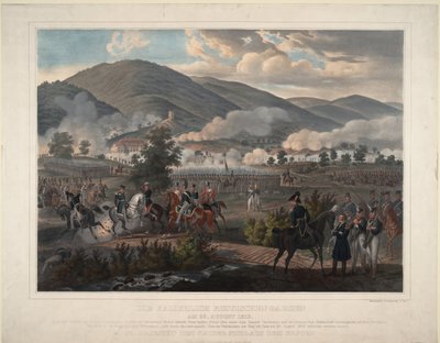 Regimento russo de salva-vidas na batalha de Kulm em 29 de agosto de 1813, ca 1813 de Unbekannt