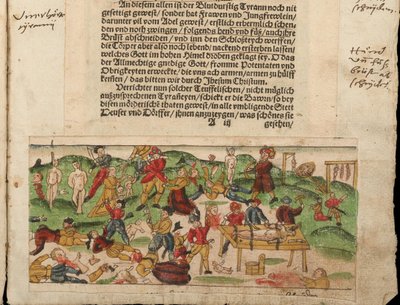 Atrocidades russas na Livônia em 1578. Da coleção de notícias de Johann Jakob Wicks ... de Unbekannt