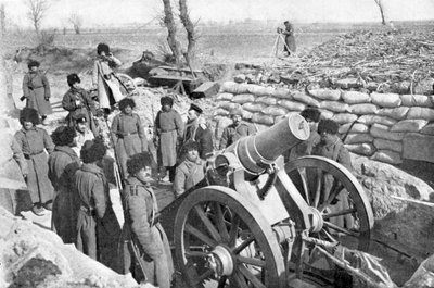 Bateria russa de obus de seis polegadas, Guerra Russo-Japonesa, 1904-5 de Unbekannt