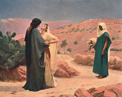 Ruth e Naomi, 1886, c1902. de Unbekannt