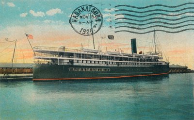 SS Cuba, Key West, Flórida, c1925 de Unbekannt