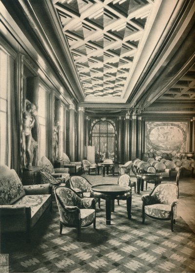 S. Ile de France, Grande Salão, c1927 de Unbekannt