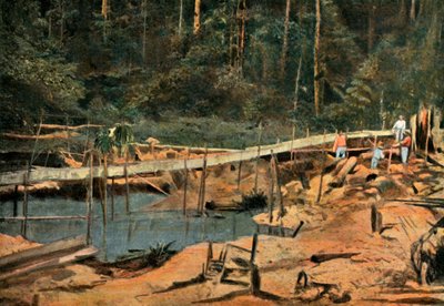 Saint-Elie. Le Schluss Rigole Pour LOr, The Sluice, Prospecting for Gold, 1900. de Unbekannt