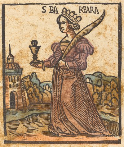 Santa Bárbara, c. 1500. de Unbekannt