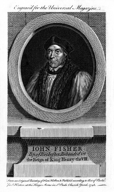 São João Fisher, bispo católico inglês, cardeal e mártir, 1748 de Unbekannt