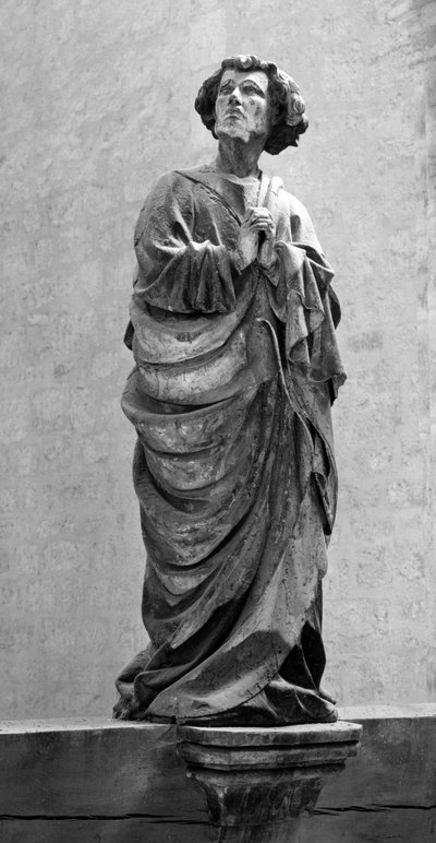 São João do Calvário Escultura Anónima Dim. 150 cm Collegiale Saint Hippolyte, Poligny (Jura) de Unbekannt