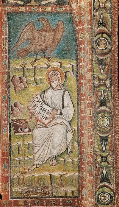São João, o Evangelista. Mosaico bizantino. Século VI de Unbekannt
