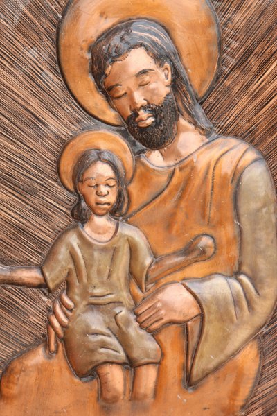 São José e Jesus estátua Brazzaville Congo de Unbekannt