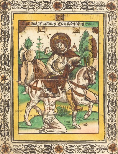 São Martinho e o Mendigo, c. 1490. de Unbekannt