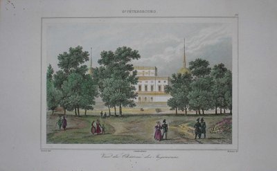 Saint Michaels Castle em São Petersburgo, início do século XIX. de Unbekannt