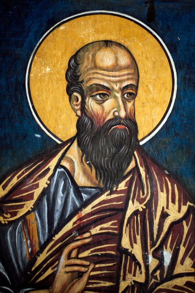 São Paulo: Afresco bizantino do século XIV (1332) Nathex, igreja da Virgem de Phorbiotissa, sítio Asinou Unesco região de Troodos, Chipre de Unbekannt