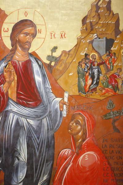 A ressurreição de Sainte Marthe de Tarascon abadia de Lázaro por Jean- Marie Vien de Unbekannt