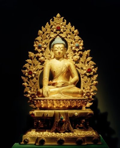 Escultura Sakyamuni, século XVIII. de Unbekannt