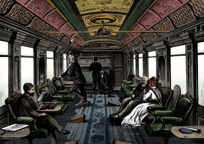Carro de salão no Expresso do Oriente, c1895 de Unbekannt