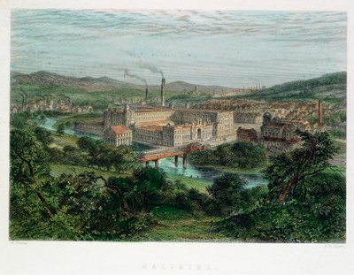 Saltaire, Yorkshire, século XIX de Unbekannt