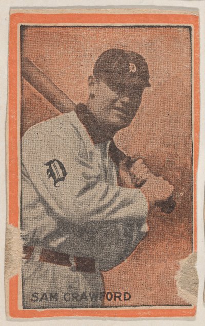 Sam Crawford, do cenário de jogadores de beisebol W500 Orange Borders, 1910. de Unbekannt