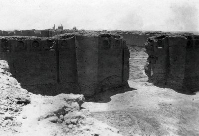 Cidade de Samarra da torre Malwiya, Mesopotâmia, 1918 de Unbekannt