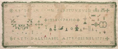 Sampler, 1775. de Unbekannt