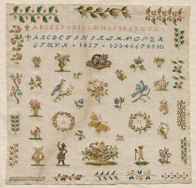 Sampler, 1827. de Unbekannt