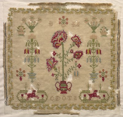 Sampler, início do século XIX. de Unbekannt