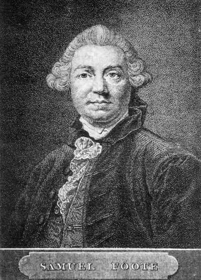 Samuel Foote, dramaturgo, ator e gerente de teatro inglês do século XVIII, 1886 de Unbekannt