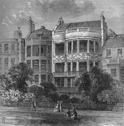 Casa de Samuel Rogers, frente ao Green Park, Westminster, Londres, c1854 1878 de Unbekannt