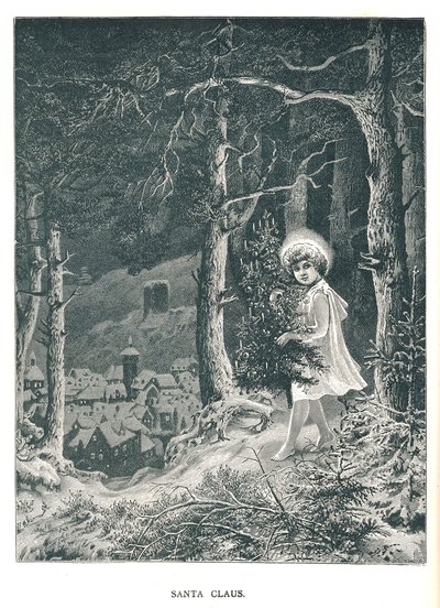 Papai Noel. Ilustração da revista Strand Magazine de janeiro a junho de 1891 de Unbekannt
